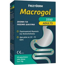 FREZYDERM Macrogol Adults 3350 Powder, Σκόνη για Συμπτωματική Θεραπεία Δυσκοιλιότητας σε Ενήλικες - 20 φάκελοι x 10gr