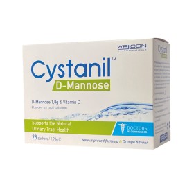 WELlCON Cystanil D-Mannose, Φυσικό Εκχύλισμα Καθαρού Μονοσακχαρίτη για τη Διατήρηση της Υγείας του Ουροποιητικού - 28φακελίσκοι