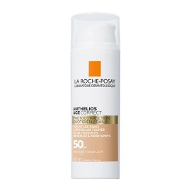 LA ROCHE POSAY Anthelios Age Correct CC Cream SPF50, Αντηλιακό Προσώπου με Χρώμα Κατά των Σημαδιών Γήρανσης - 50ml