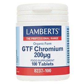 LAMBERTS GTF Chromium 200μg - 100tabs