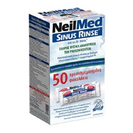 NEILMED Sinus Rinse, Ανταλλακτικά Ισοτονικό Διάλυμα Ρινικών Πλύσεων για Ενήλικες -50φακελάκια