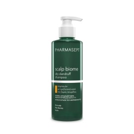 PHARMASEPT Scalp Biome Dry Dandruff Shampoo, Σαμπουάν με Πρεβιοτικά, Ρύθμισης & Αντιμετώπισης της Ξηρής Πιτυρίδας - 400ml