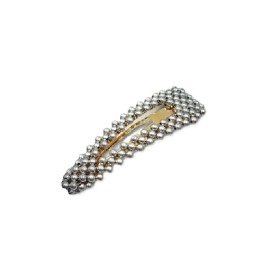 MATILDA Oversize Κλιπ Μαλλιών με Πέρλες, Ασημένιο -1τεμ