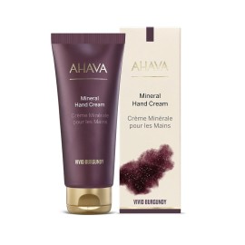 AHAVA Vivid Burgundy Mineral Hand Cream, Κρέμα Χεριών Εμπλουτισμένη με Μεταλλικά Στοιχεία -100ml