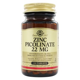 SOLGAR Zinc Picolinate 22mg - 100tabs