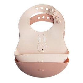 TRIXIE Silicone Bib Mrs Rabbit, Σαλιάρα Σιλικόνης - 2τεμ