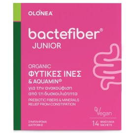 OLONEA BacteFiber Junior, Φυτικές Ίνες για την Ανακούφιση από την Παιδική Δυσκοιλιότητα - 14 φακελάκια