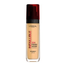 LOREAL PARIS Infaillible 32H Fresh Wear Foundation 140 Beige Dore SPF25, Υγρό Foundation με Ανάλαφρη Υφή - 30ml