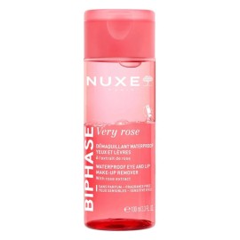 NUXE Very Rose Biphase Waterproof Eye & Lip Make-Up Remover, Διφασικό Αδιάβροχο Ντεμακιγιάζ Ματιών & Χειλιών Χωρίς Άρωμα -100ml