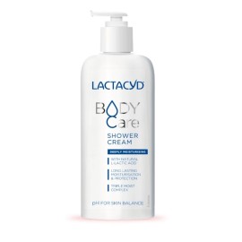 LACTACYD Body Care Deeply Moisturising Shower Cream, Κρεμώδες Ενυδατικό Αφρόλουτρο για Πρόσωπο & Σώμα - 300ml