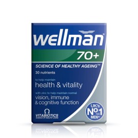 VITABIOTICS Wellman 70+, Συμπλήρωμα Διατροφής για Άνδρες 70+ - 30tabs