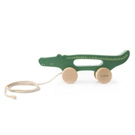 TRIXIE Wooden Pull Along Toy Mr Crocodile - 1τεμ