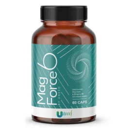 UNEED MagForce 6, Συμπλήρωμα Διατροφής με Δισγλυκινικό Μαγνήσιο & Βιταμίνη Β6 - 60caps