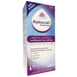 WELLCON Replens Md Vaginal Gel , Κολπική Γέλη - 8 περιέκτες