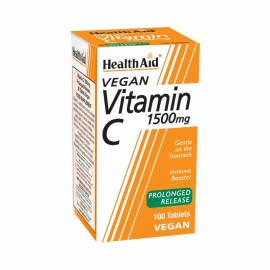 HEALTH AID Vitamin C 1500mg Prolonged Release, Βιταμίνη C Βραδείας Αποδέσμευσης - 100tabs