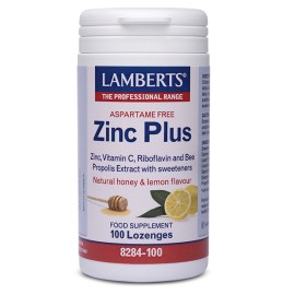 LAMBERTS Zinc Plus Lozenges 100 Παστίλιες