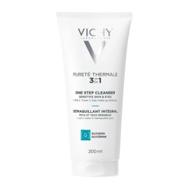 VICHY Purete Thermal Γαλάκτωμα Καθαρισμού, Τονωτική Λοσιόν & Ντεμακιγιάζ Ματιών 3σε1 - 200ml