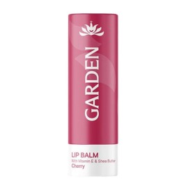 GARDEN Vitamin E & Shea Butter Lip Balm/ Cherry, Απαλό Ενυδατικό Βάλσαμο Χειλιών που Χαρίζει Λάμψη & Θρέψη -5.2g