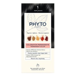 PHYTO Phytocolor Νο1 Black, Μόνιμη Βαφή Μαλλιών Μαύρο