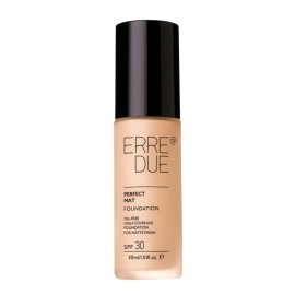 ERRE DUE Perfect Mat Foundation SPF30 Οil-free, Υψηλή Κάλυψη και Φυσικό Ματ Αποτέλεσμα 03 Vanilla Spice -30ml