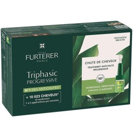 RENE FURTERER Triphasic Progressive Hair Loss Treatment, Αγωγή Kατά της Προοδευτικής Τριχόπτωσης - 8x5,5ml