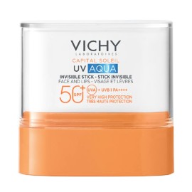 VICHY Capital Soleil UV-Aqua Spf50 Invisible Stick, Αόρατο Αντηλιακό Στικ Προσώπου & Χειλιών Πολύ Υψηλής Προστασίας Χωρίς Άρωμα -10ml