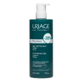 URIAGE Hyseac -20% Cleansing Gel, Καθαρισμού Προσώπου για Μικτές/ Λιπαρές Επιδερμίδες - 500ml