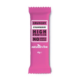 NATURALS Crunchy Strawberry High Protein, Πρωτεΐνη με Γεύση Φράουλας -1τεμ
