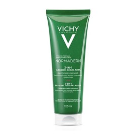 VICHY Normaderm 3in1 Cleanser, Scrub, Mask, Απολέπιση + Καθαρισμός + Μάσκα Προσώπου - 125ml