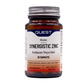 QUEST Synergistic Zinc 15mg plus Copper - 30tabs