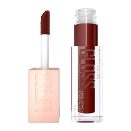 MAYBELLINE Lifter Gloss, 28 Maple, Ενυδατικό Lip Gloss με Υαλουρονικό Οξύ - 5.4ml