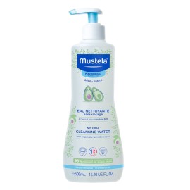 MUSTELA Bebe No Rinse Cleansing Water, Νερό Καθαρισμού Χωρίς Ξέβγαλμα Για Πρόσωπο & Περιοχή Πάνας -500ml