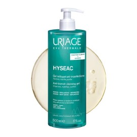 URIAGE Hyseac Cleansing Gel. Τζελ Καθαρισμού για Λιπαρές Επιδερμίδες με τάση Ακμής - 500ml