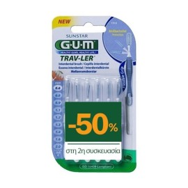 GUM Trav-Ler No0, 0.6mm, 1312, Μεσοδόντια Βουρτσάκια - 6τεμ 1+1 -50% στη 2η συσκευασία