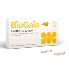 BIOGAIA ProTectis Junior, Προβιοτικά Μασώμενα Δισκία με ευχάριστη γεύση Φράουλας -30Chew.Tabs