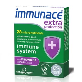 VITABIOTICS Immunace Extra Protection, Συμπλήρωμα Διατροφής για Ενίσχυση Ανοσοποιητικού - 30caps