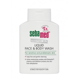 SEBAMED Liquid Face & Body Wash, Ήπιος Καθαρισμός Προσώπου & Σώματος - 200ml