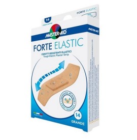 MASTER AID Forte Elastic Grande, Ελαστικά Επιθέματα Τραύματος 78mm x 26mm - 14τεμ