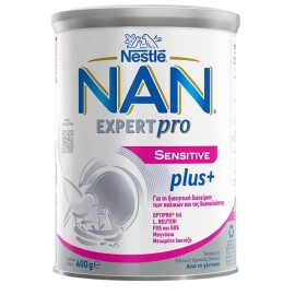 NESTLE NAN ExpertPro Sensitive Plus, Βρεφικό Γάλα σε Σκόνη για τη Διαιτητική Διαχείριση των Κολικών & της Δυσκοιλιότητας 0m+ - 400gr