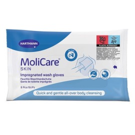 HARTMANN MoliCare Skin, Προεμποτισμένα Γάντια Καθαρισμού Σώματος -8τεμ