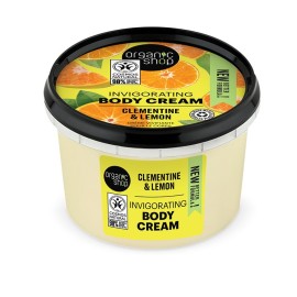 NATURA SIBERICA Organic Shop Invigorating Body Cream Clementine & Lemon, Αναζωογονητική Κρέμα Σώματος, Κλημεντίνη και Λεμόνι - 250ml
