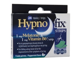 UNI-PHARMA Hypno Fix, Συμπλήρωμα Διατροφής με 1mg Μελατονίνη & 1mg Βιταμίνη Β6 - 24strips