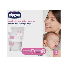 CHICCO Breast Milk Storage Bags, ακουλάκια Διατήρησης Μητρικού Γάλακτος 250ml - 30τεμ