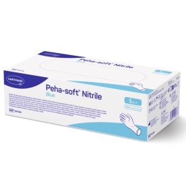 HARTMANN Peha-Soft Nitrile Blue, Εξεταστικά Γάντια Νιτριλίου Χωρίς Πούδρα Μπλε, Small -150τεμ