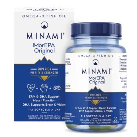 MINAMI MorEPA Original, Συμπυκνωμένο Ω-3, EPA & DHA από Υψηλής Καθαρότητας Ιχθυέλαιο - 30caps