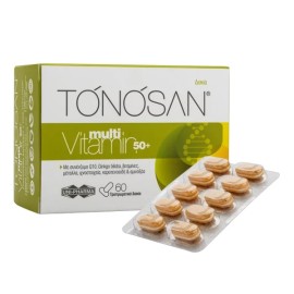 UNI-PHARMA Tonosan Multi Vitamin 50+, Πολυβιταμίνη για Ενήλικες Ηλικίας 50 Ετών & Άνω - 60tabs