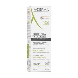 A-DERMA Exomega Allergo Emolient Balm, Αποστειρωμένο Μαλακτικό Βάλσαμο - 200ml