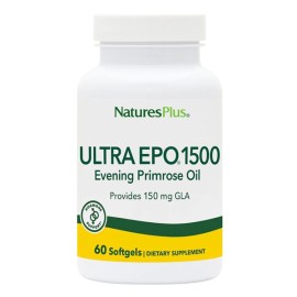 NATURE΄S PLUS Ultra Epo 1500 Evening Primrose Oil, Συμπλήρωμα Διατροφής με Έλαιο Νυχτολούλουδου - 60caps