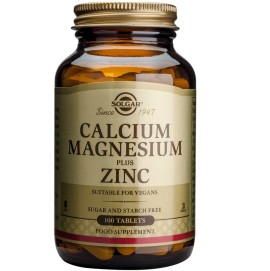 SOLGAR Calcium Magnesium Plus Zinc - 100tabs