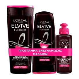 ELVIVE Σετ Full Resist Shampoo -  400ml & Conditioner - 300ml & Brush Proof Cream - 200ml